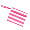 Stripe Zip Pouch Wristlet